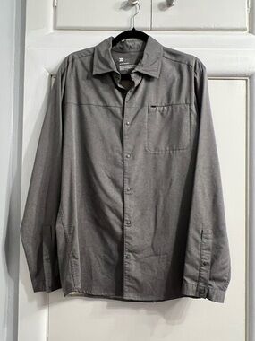 Grey snap shirt